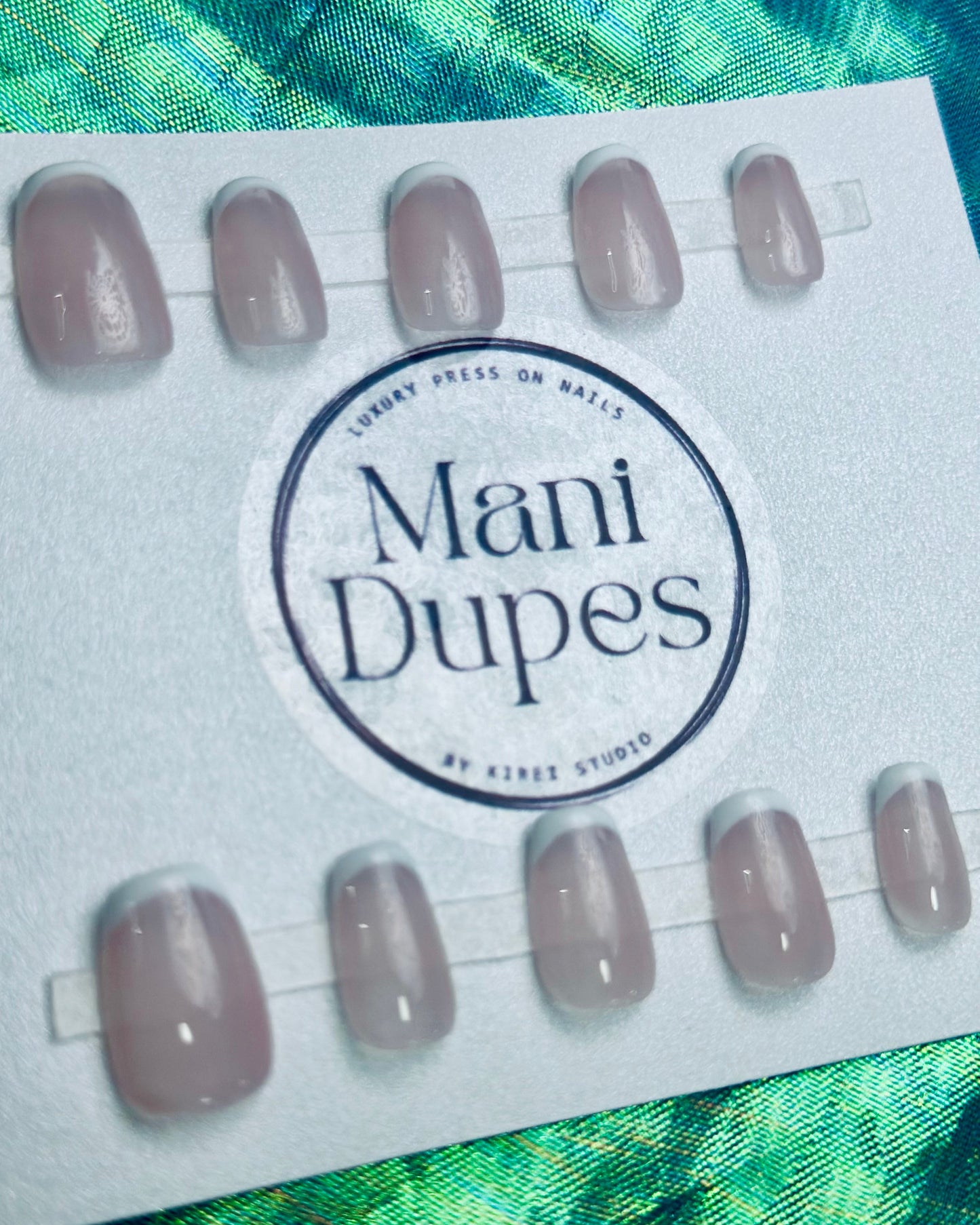 French Rosa Novia RTS (Press-On Nails hechas a Mano)