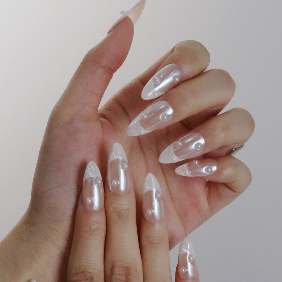 Madre Perla (Press-On Nails hechas a Mano)