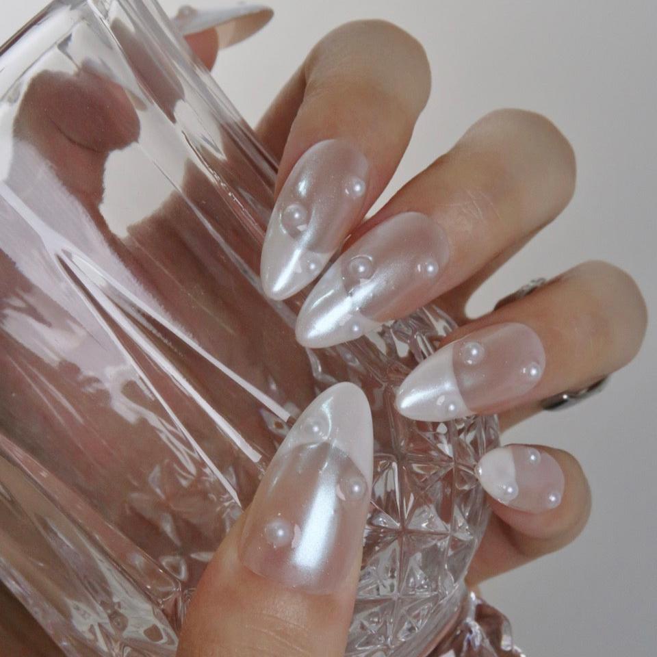 Madre Perla (Press-On Nails hechas a Mano)