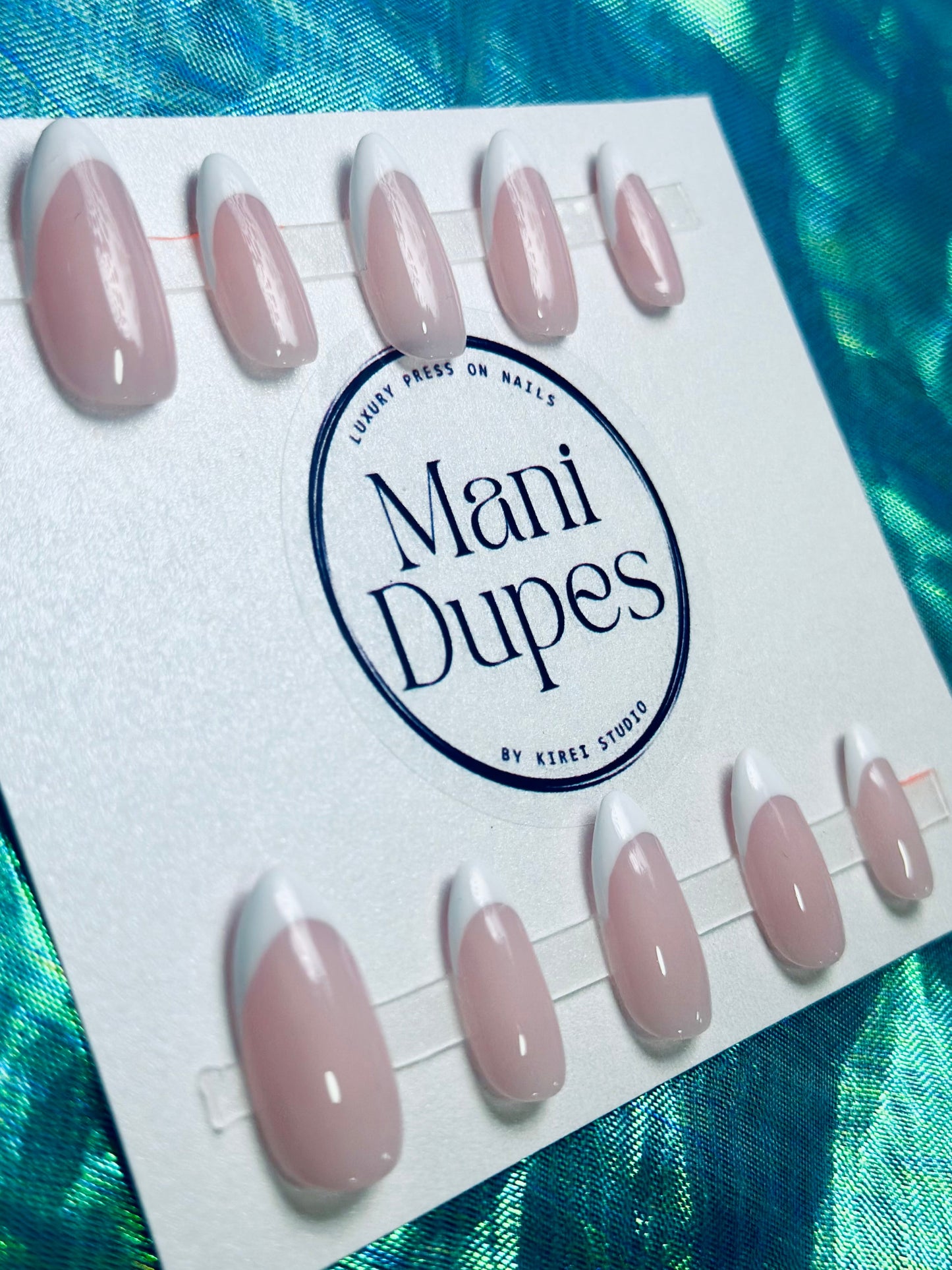 French Rosa Novia RTS (Press-On Nails hechas a Mano)