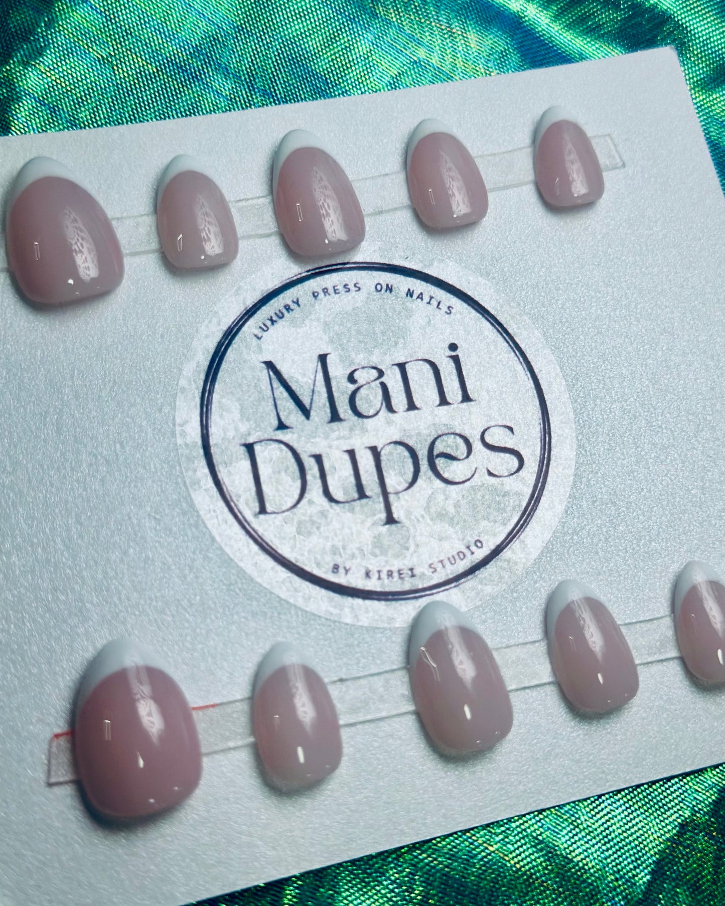 French Rosa Novia RTS (Press-On Nails hechas a Mano)