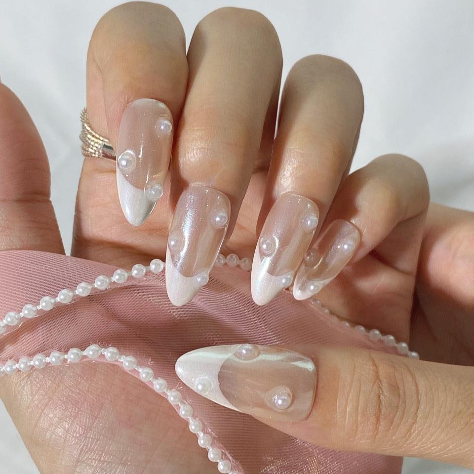 Madre Perla (Press-On Nails hechas a Mano)