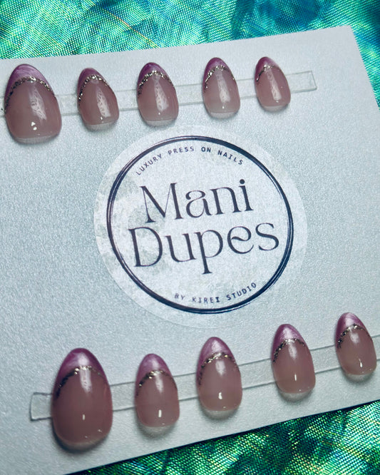 Chic Rosé RTS (Press-On Nails hechas a Mano)
