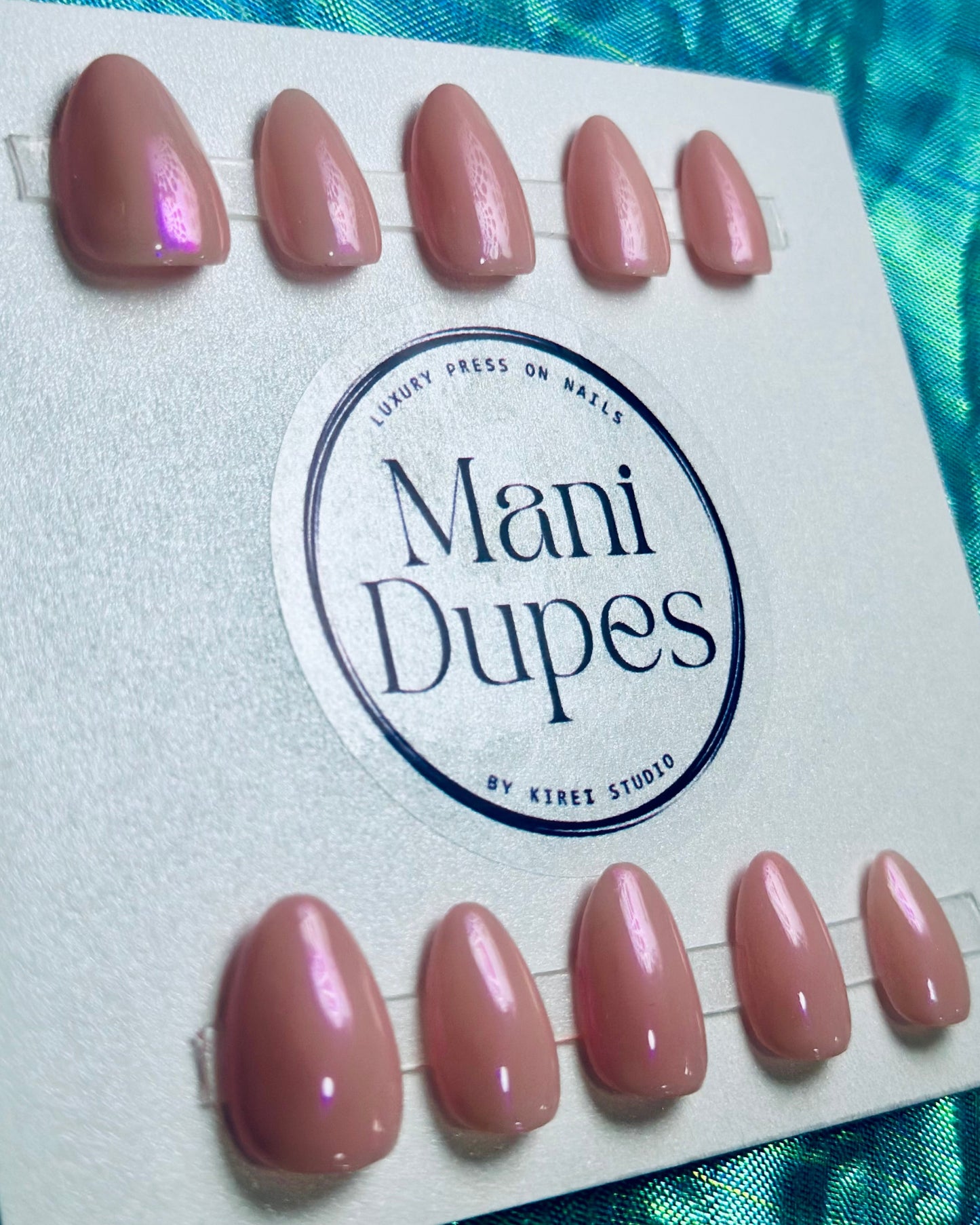 Rose Quartz RTS (Press-On Nails hechas a Mano)